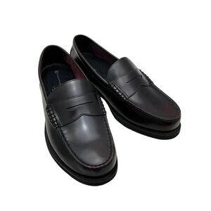 Rockport Black Leather Vintage Look Slip-On Loafers